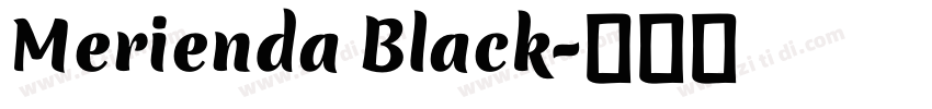 Merienda Black字体转换